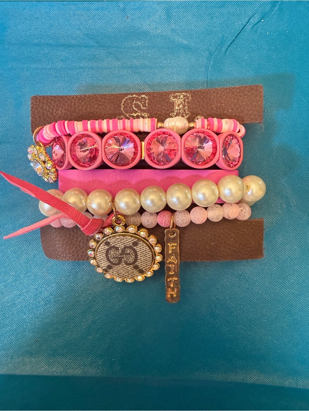 Pink Mixers Bracelet Stack